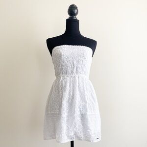 Vintage Abercrombie & Fitch Embroidered Lace Mini Dress sundress – Size XS
